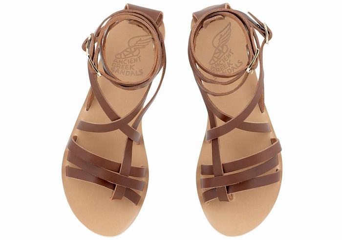 Sandales De Gladiateur Ancient Greek Sandals Satira Leather   | NMY-0802400